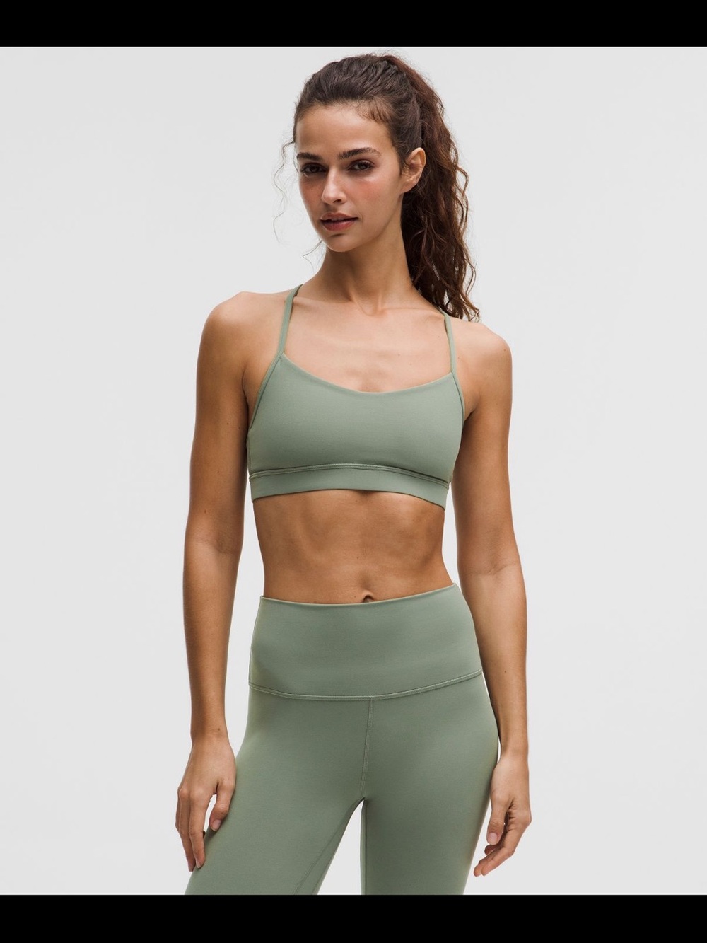 Lululemon Flow Y Bra Nulu light support bra size 10